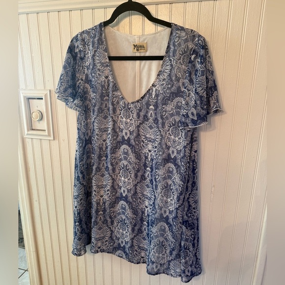 Show Me Your Mumu Blue medium mini dress - Picture 1 of 4